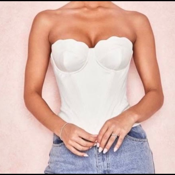 House of CB Tops - COPY - White corset